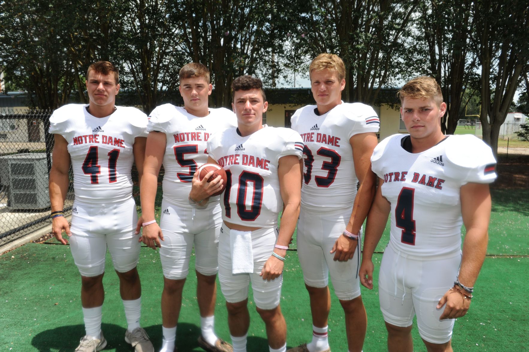 Notre Dame offensive group shot